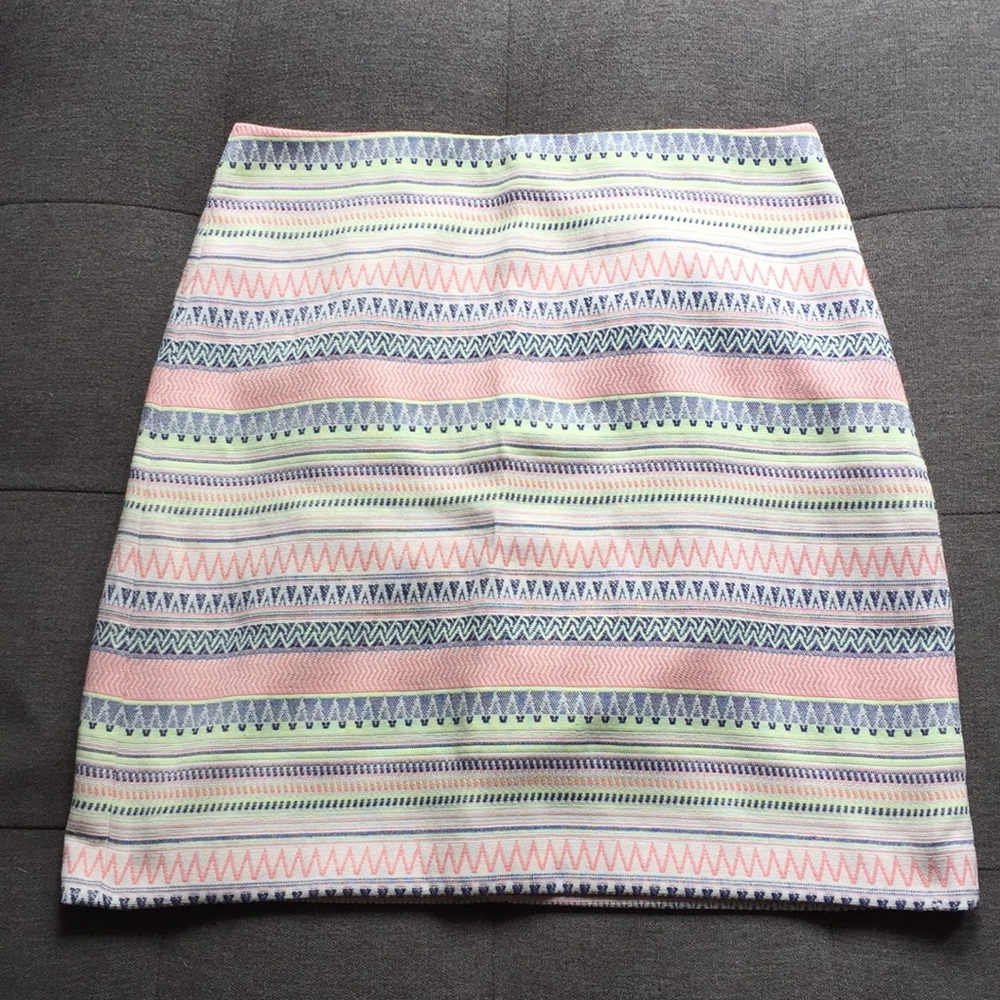 Multi color skirt from the Loft